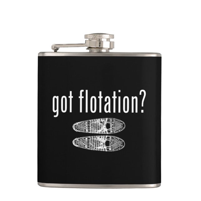 Got Flotation Snowshoes Hip Flask (Front)