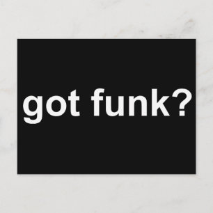 Got Funk Black Postcard
