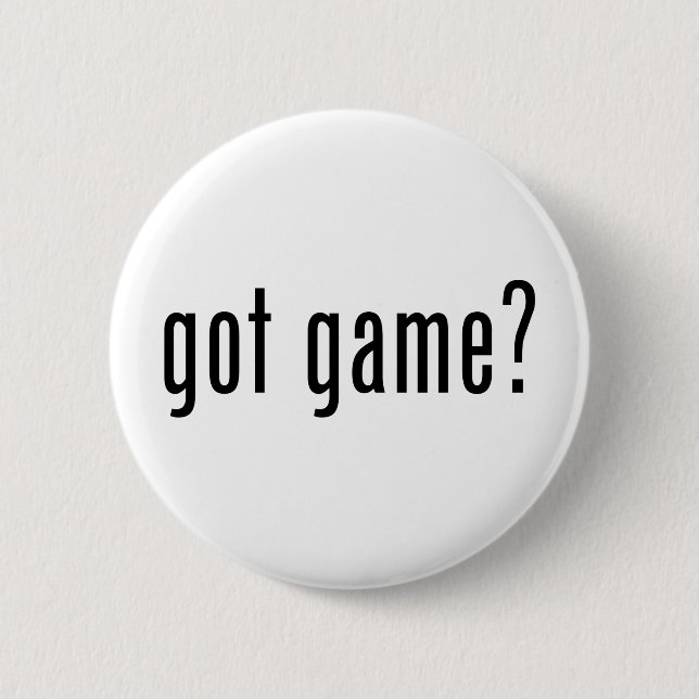 got game? 6 cm round badge (Front)