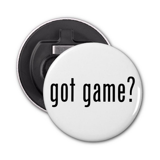 got game? bottle opener (Front)