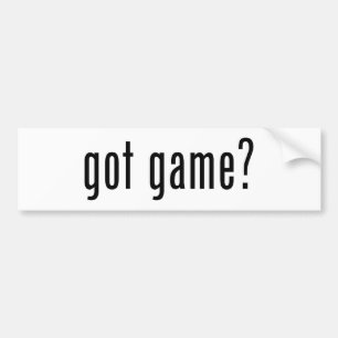 got game? bumper sticker