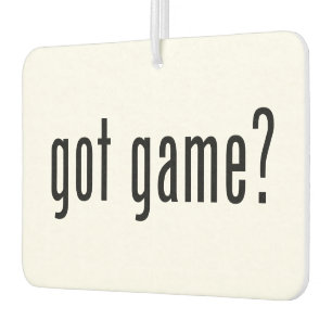 got game? car air freshener