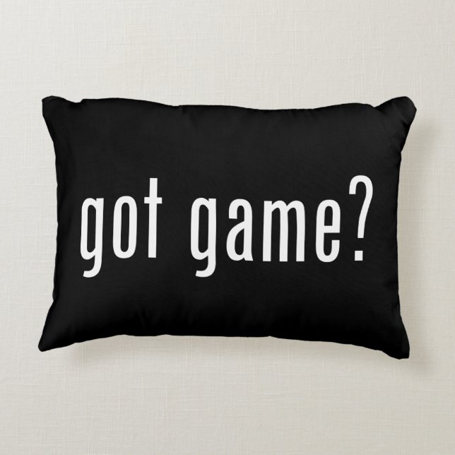 got game? decorative cushion (Back)