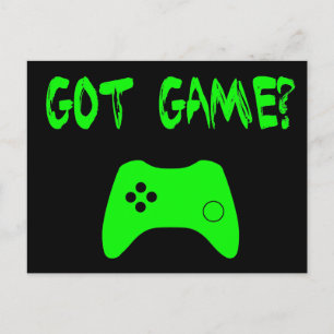 Got Game? Funny Gamer Postcard