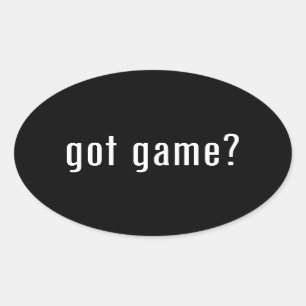 got game? oval sticker