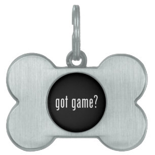 got game? pet ID tag