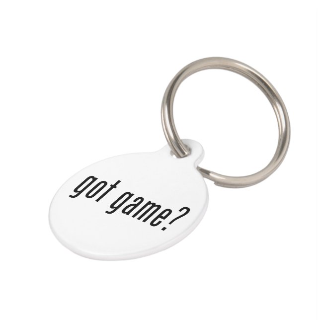 got game? pet tag (Side)