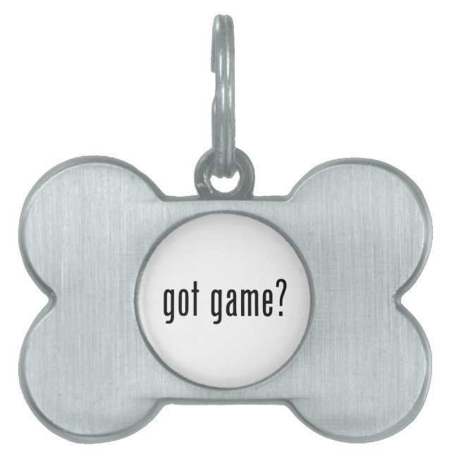 got game? pet tag (Front)