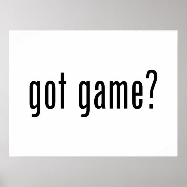got game? poster (Front)