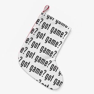 got game? small christmas stocking