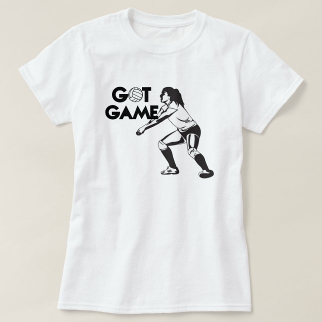 Got Game Volleyball T-Shirt (Design Front)
