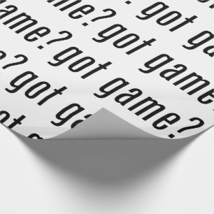 got game? wrapping paper