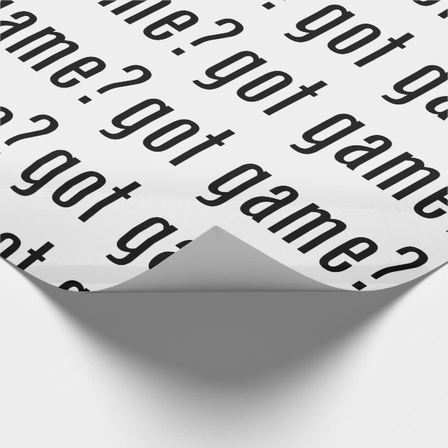 got game? wrapping paper (Corner)