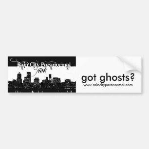 Got Ghosts Cityscape Bumpersticker. Bumper Sticker