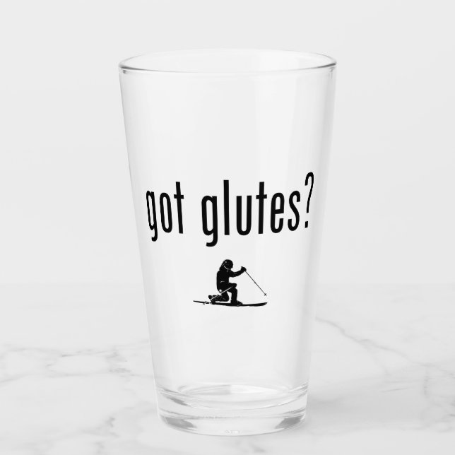 Got Glutes Telemark Skiing Glass (Front)