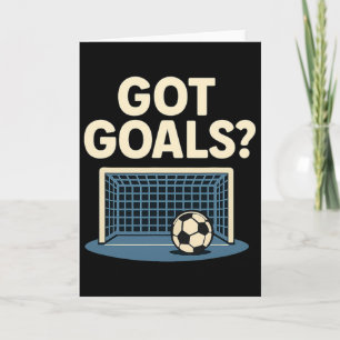 Got Goals Sports Fan Novelty Soccer Net Graphic Card