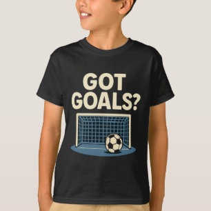 Got Goals Sports Fan Novelty Soccer Net Graphic T-Shirt