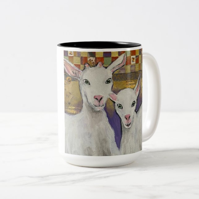Got Goat? Mug with “Frisky” kids (Front Right)