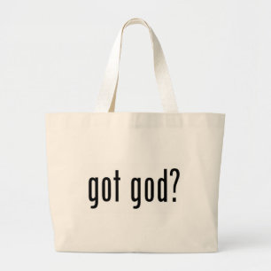 got god? large tote bag