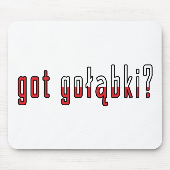 got golabki? Flag Mouse Mat (Front)