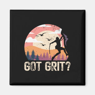Got Grit Rock Climbing Bouldering Mountains Climbe Magnet