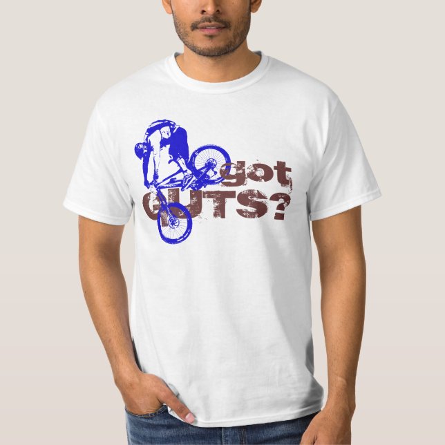 Got GUTS? MTB Cool Design T-Shirt (Front)