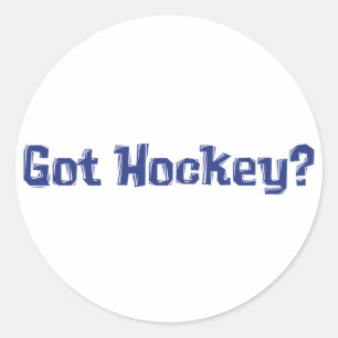 Got Hockey Gifts Classic Round Sticker