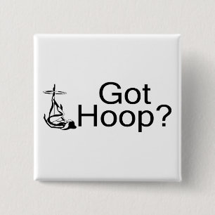 Got Hoop Hula Hoop Girl 15 Cm Square Badge