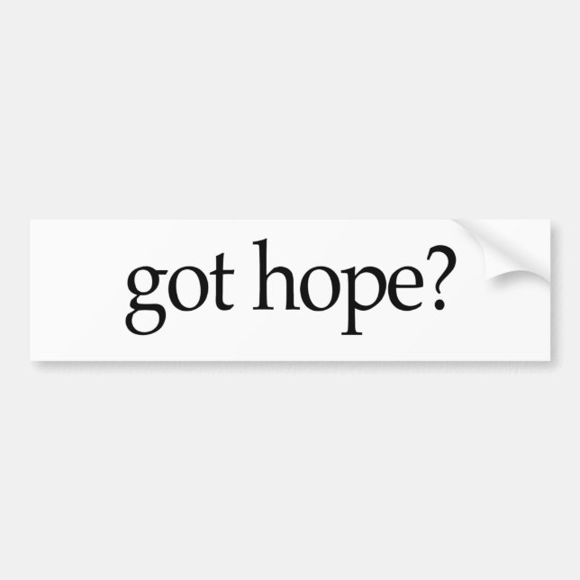 Got Hope Bumper Sticker (Front)