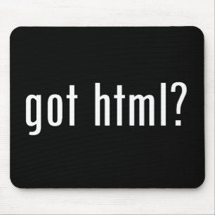 got html? mouse mat