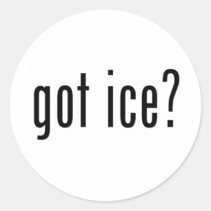 got ice? classic round sticker