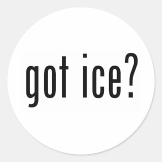 got ice? classic round sticker