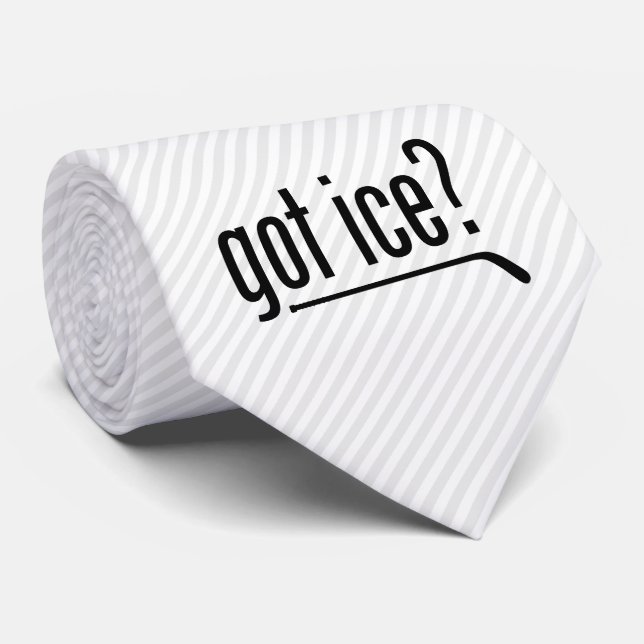 got ice? (hockey) tie (Rolled)