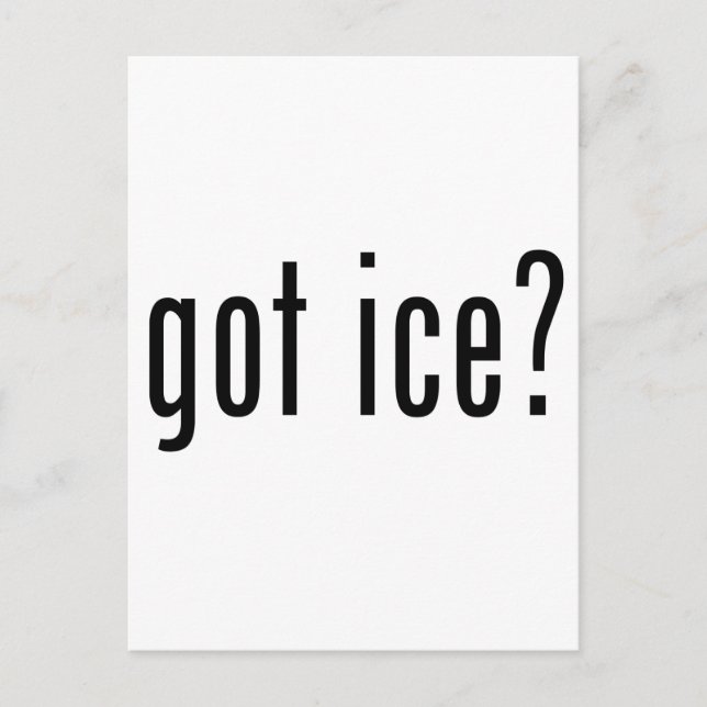 got ice? postcard (Front)