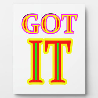 Got IT jgibney The MUSEUM Zazzle Gifts Plaque