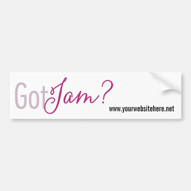 Got Jam? Bumper Sticker (Front)