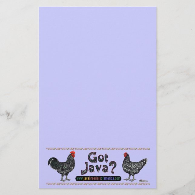 Got Java? Stationery (Front)