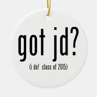 got jd? (i do! class of 2015) ceramic tree decoration