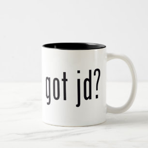 got jd? Two-Tone coffee mug
