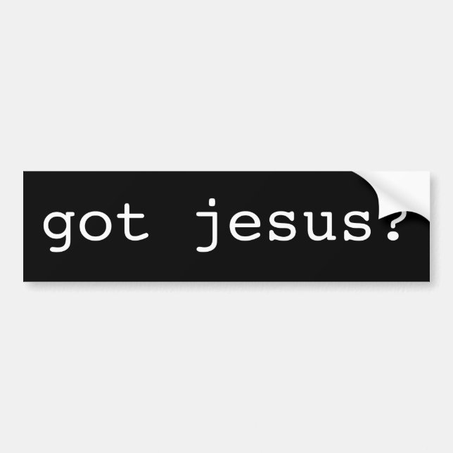 got jesus? bumper sticker (Front)