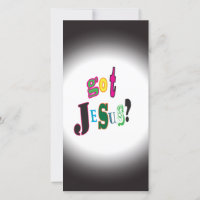 Got Jesus Christ Religious Black Oval Abstract