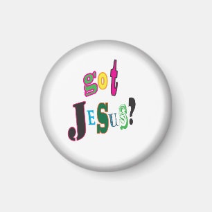 Got Jesus Holy Spirit Black Oval Abstract Magnet