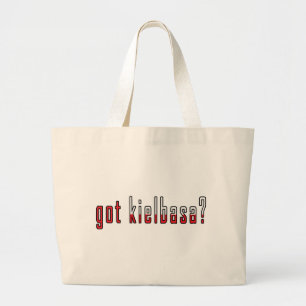 got kielbasa? Flag Large Tote Bag