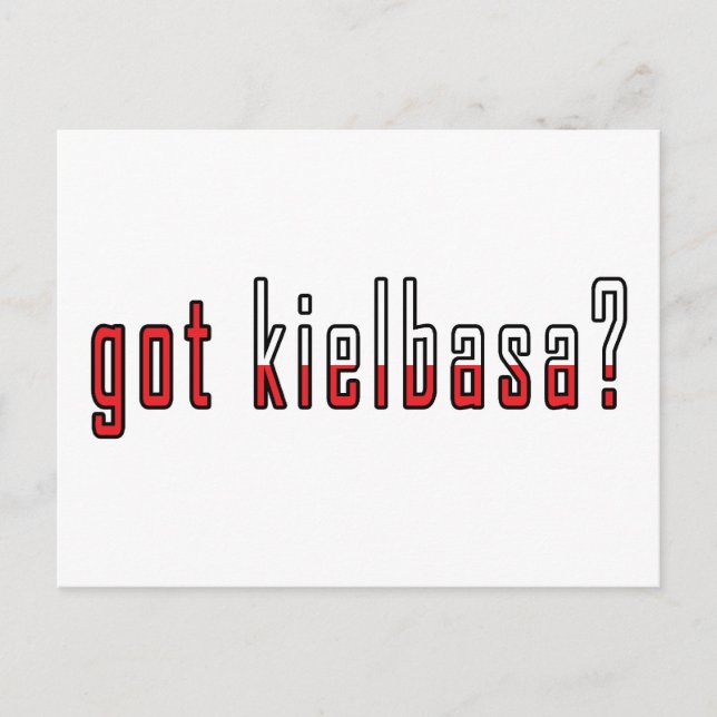 got kielbasa? Flag Postcard (Front)
