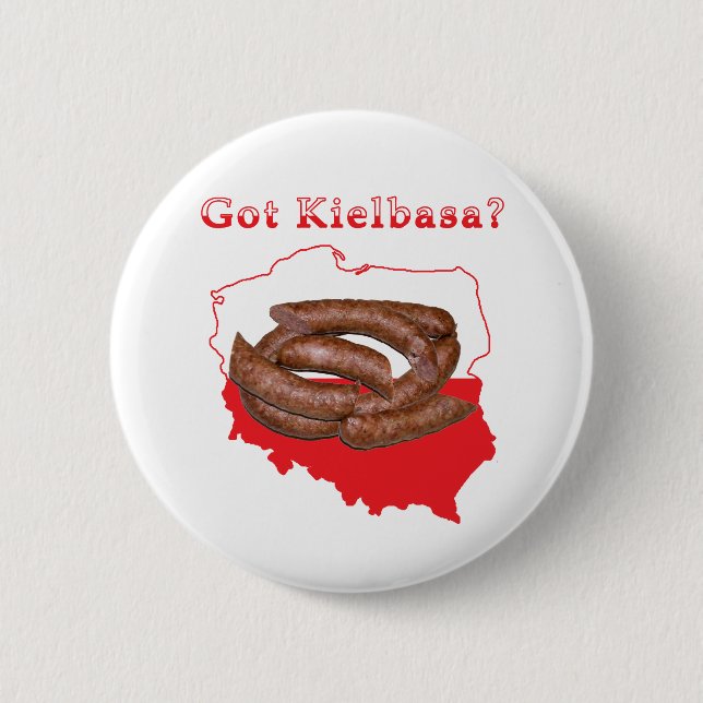 Got Kielbasa Polish Map 6 Cm Round Badge (Front)