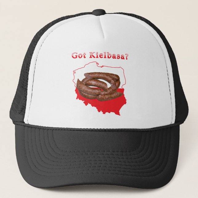Got Kielbasa Polish Map Trucker Hat (Front)