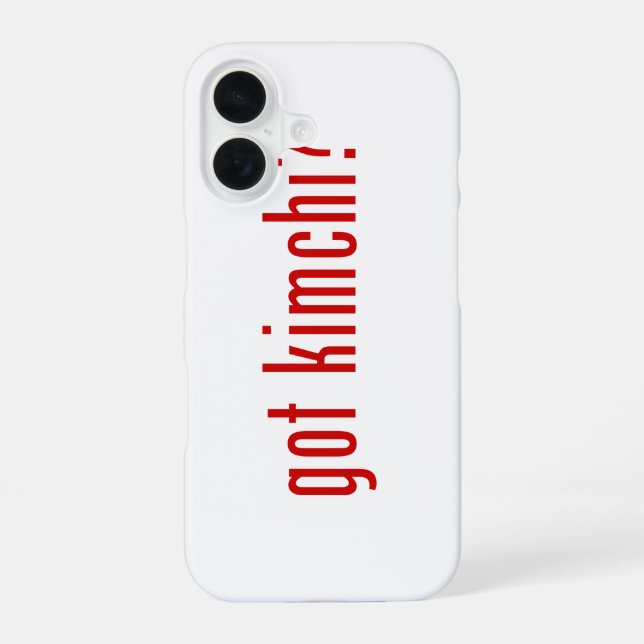 got kimchi? iPhone 16 case (Back)