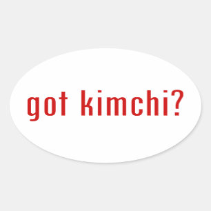 got kimchi? oval sticker