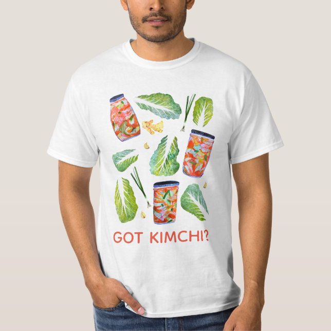 GOT Kimchi? Spicy Fun Watercolor T-Shirt (Front)
