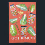 GOT Kimchi? Spicy Ingredients Watercolor Fun Tea Towel<br><div class="desc">Decorate your kitchen with this fun kimchi dish towel. Makes a great holiday,  housewarming or wedding gift! 
You can customise it and add text too.
Check my shop for lots more colours and patterns!</div>